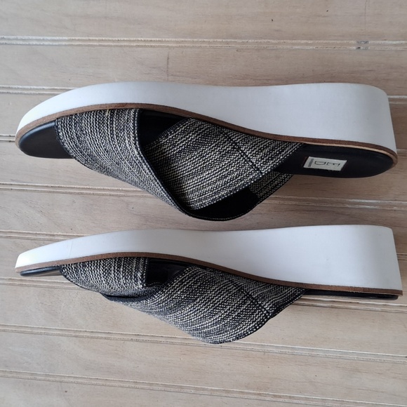 ED Ellen Degeneres Svetlana Cross Strap Knit Wedge Platform Sandals Slide - Picture 6 of 13